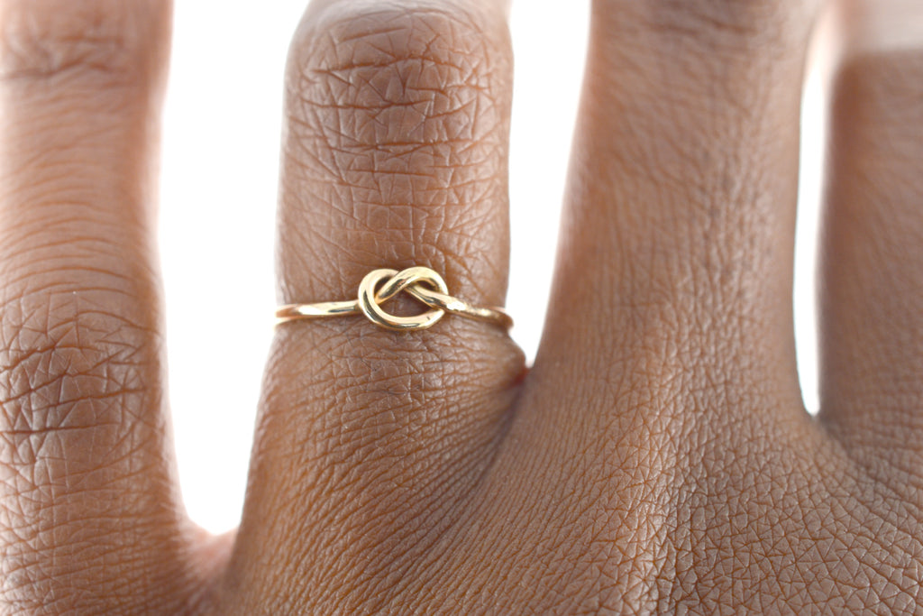 Forget Me Knot Ring – Aquarian Thoughts Jewelry