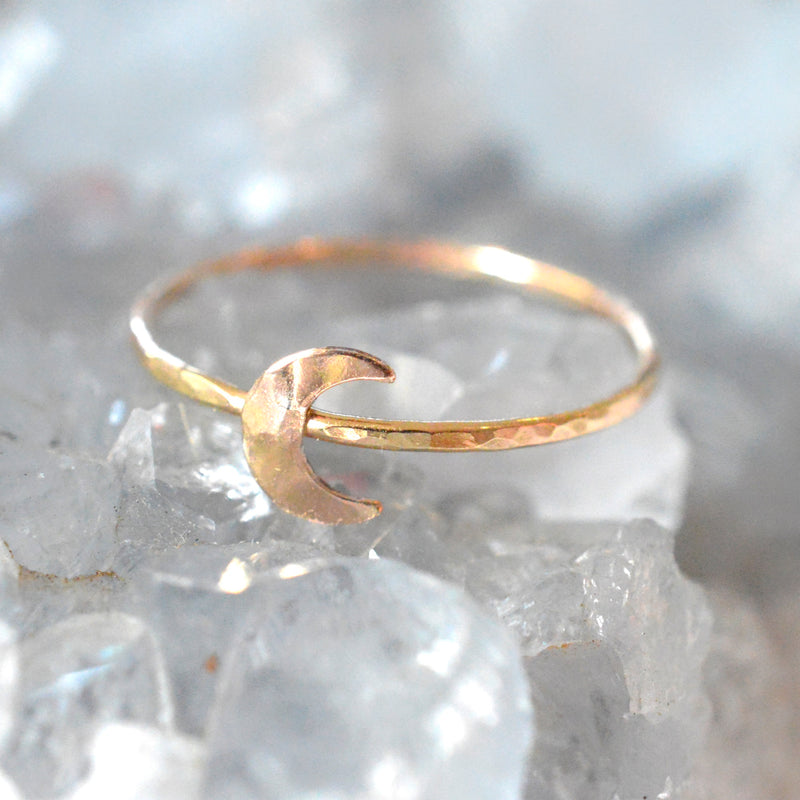 Adjustable Gold Ring Moon Ring Crescent Moon Ring Gold Crescent Moon Ring  Adjustable Ring Gold Celestial Ring Gold Ring Adjustable Pyrite — Dynamo, Moon  Ring